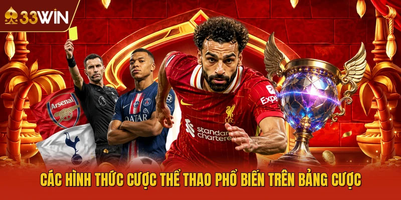 Các hình thức cược thể thao phổ biến trên bảng cược